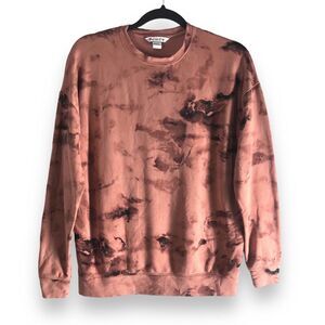 Athleta Size XXS Balance Pullover Palermo Pink Rust Tie Dye‎ Soft Sweater Cozy